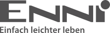 Enni Logo mit Slogan „Einfach leichter leben“