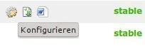 Configure extension