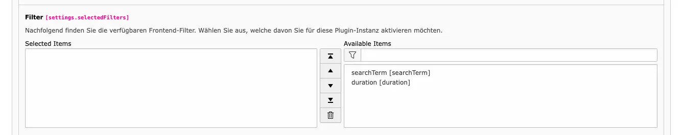 TYPO3 Video Extensions Filter