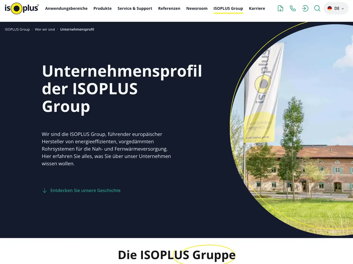 isoplus Website Screenshot