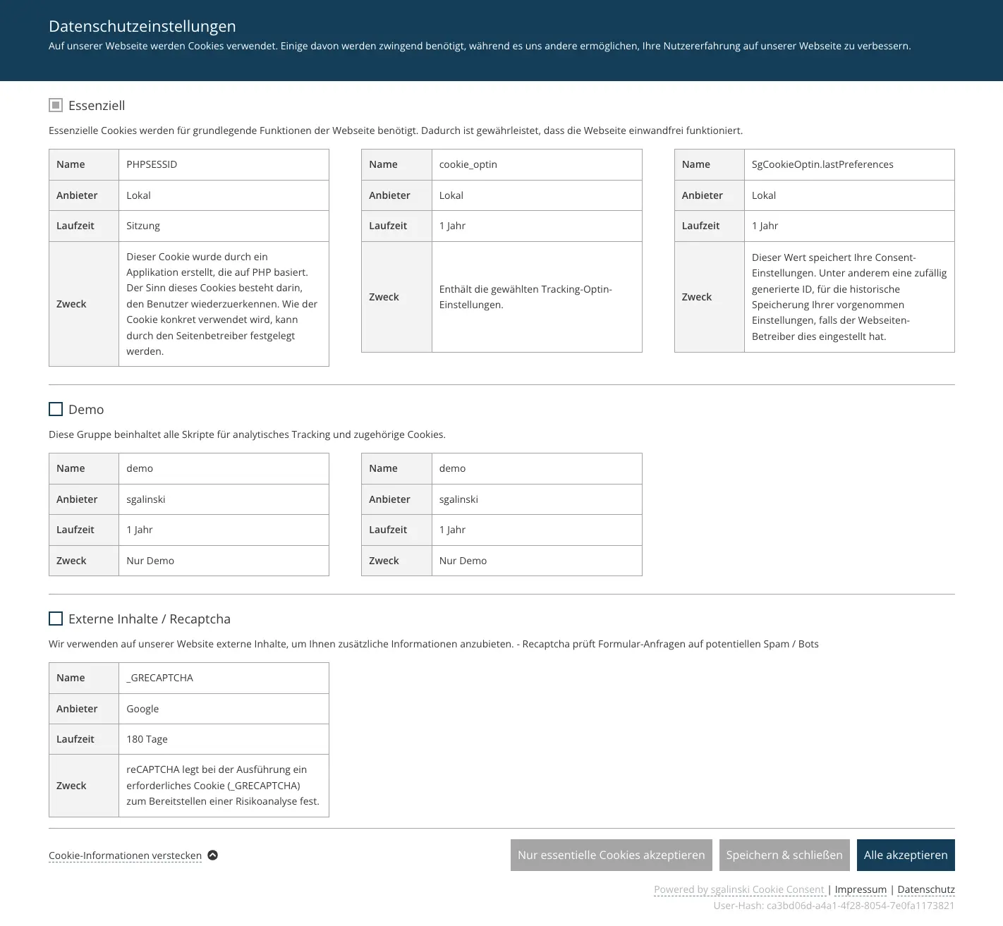 TYPO3 Cookie Opt-In unfolded