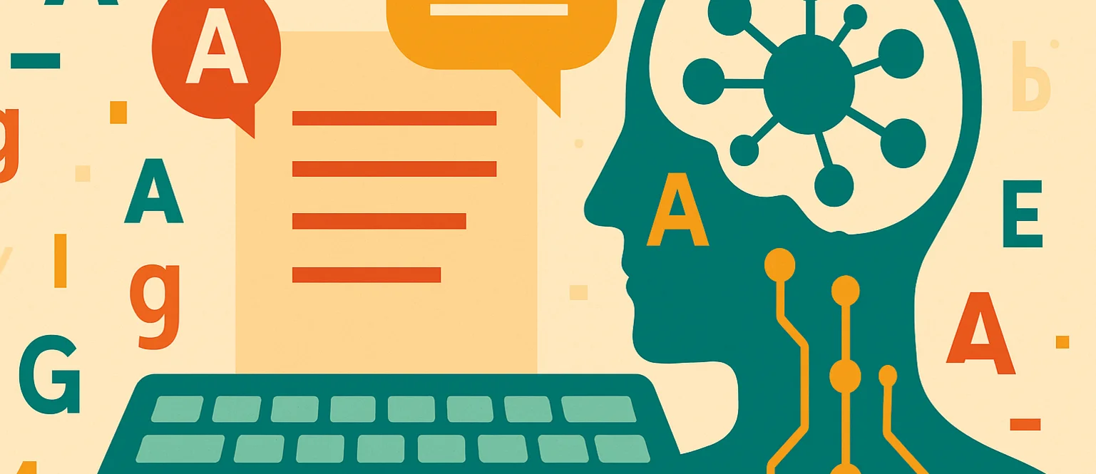 Header Image for the blog article 'AI tools in comparison – text generation'